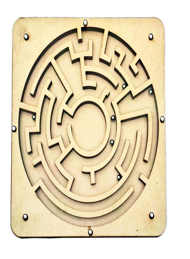 EL SMO Tengram Wooden Maze Ball Puzzle Game, Indoor Round Brain Teaser, Mind Games for Kids and Adults - Image 3